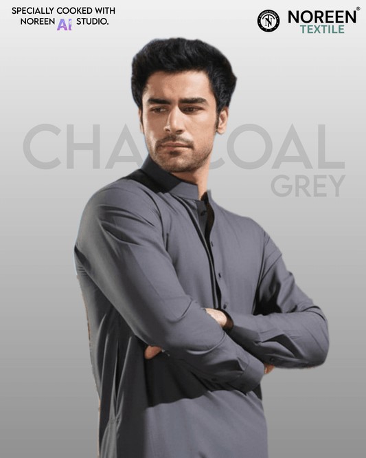 ALPINE BOSKI - CHARCOAL GREY - Noreen Textile