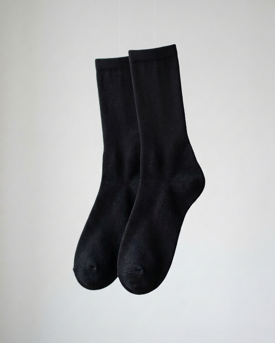 Jet Black Socks