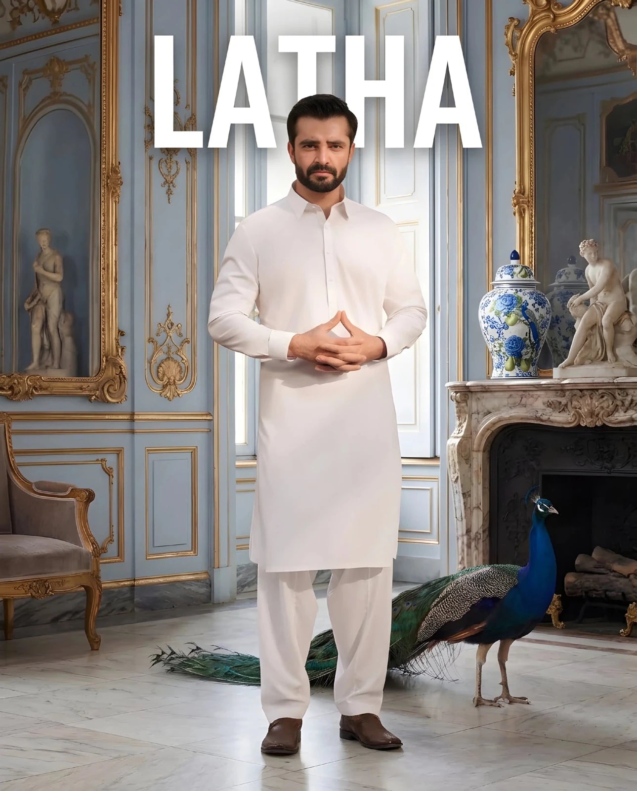 Shan e Mughal Latha - Noreen Textile