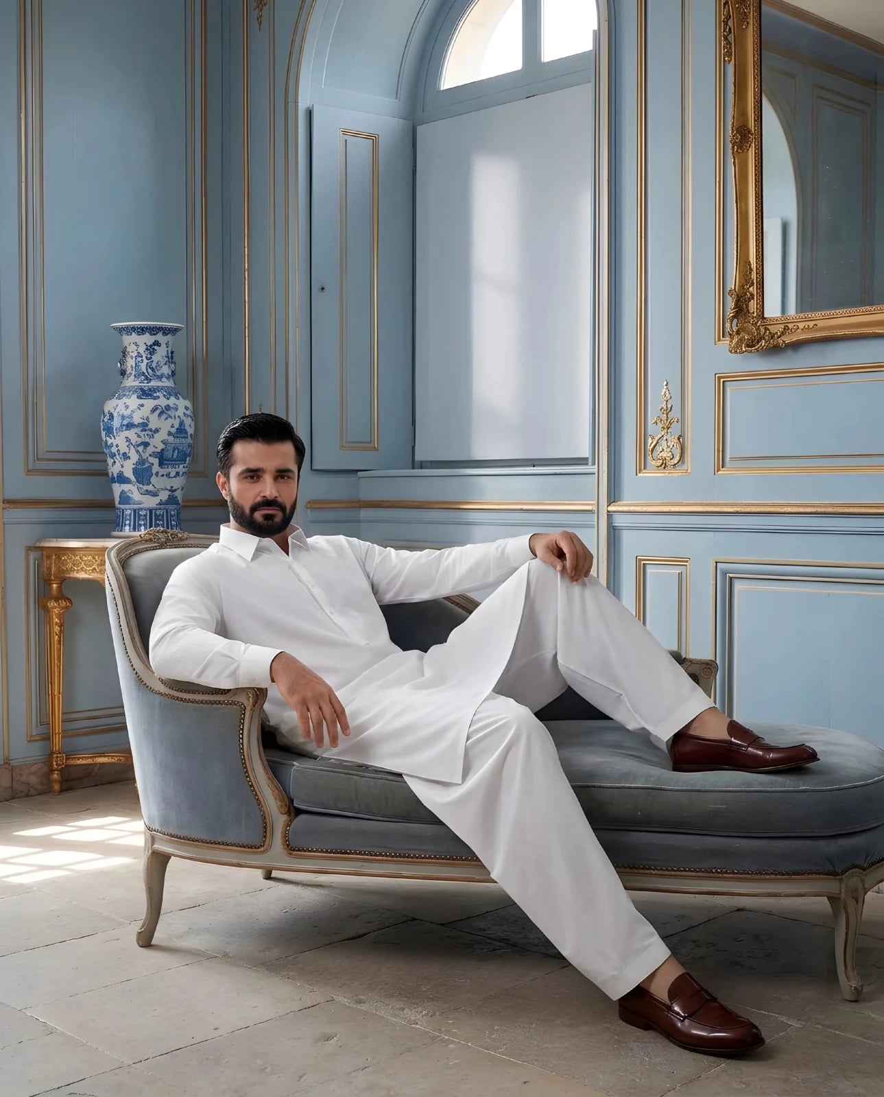 Shan e Mughal Latha - Noreen Textile